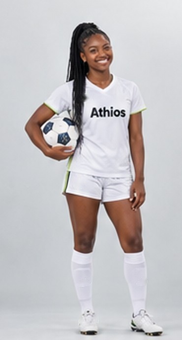 Athios Creator Squad soccer athlete in an Athios kit