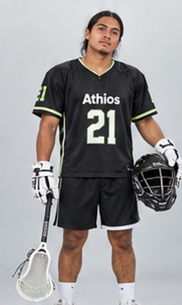 Athios Creator Squad lacrosse athlete in an Athios kit